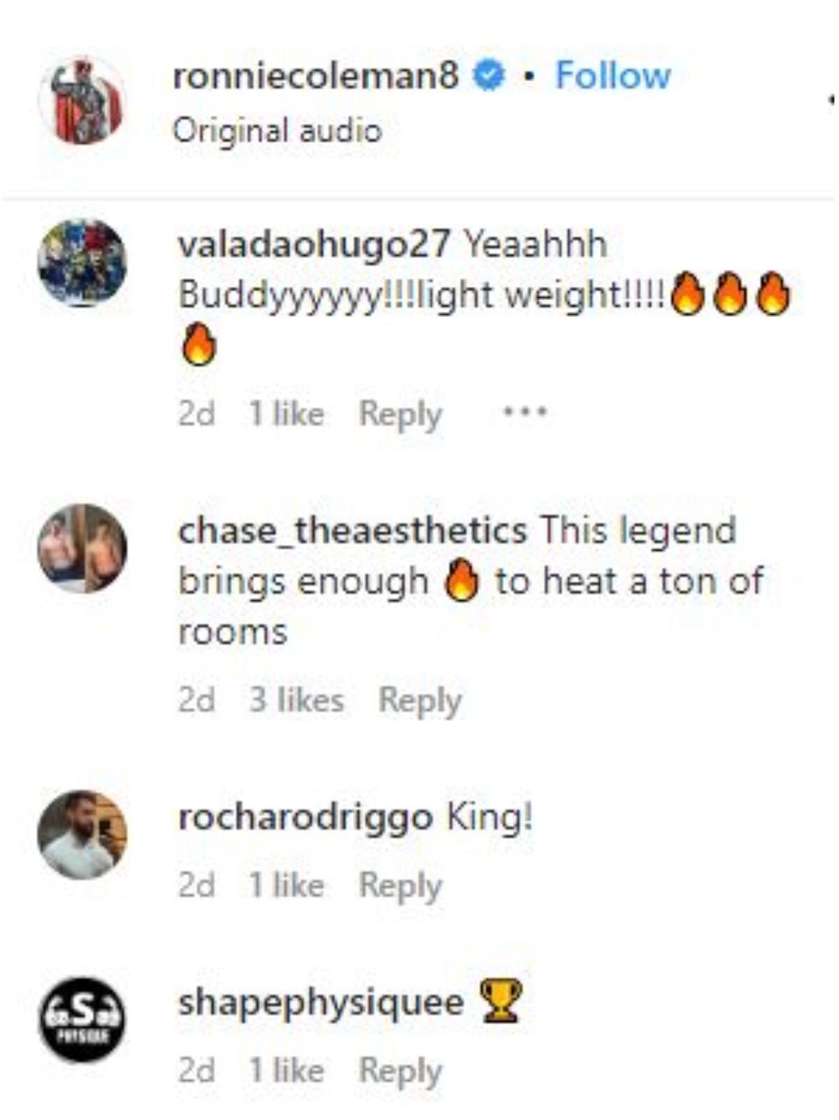 Screen grab via Instagram/ronniecoleman8